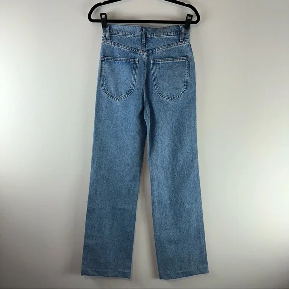 Reformation Jeans Brynn High Rise Wide Leg Trouser Jeans in Oneida Women Size 26 - Picture 7 of 14